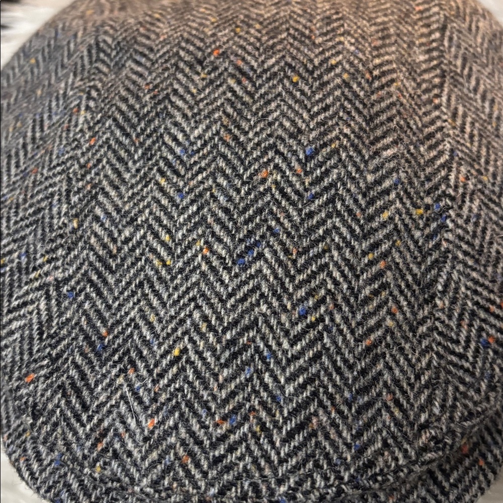 Mucros Weavers Irish Winter Flat Cap Men's Kerry 100% Wool Tweed Hat Medium - Picture 9 of 9